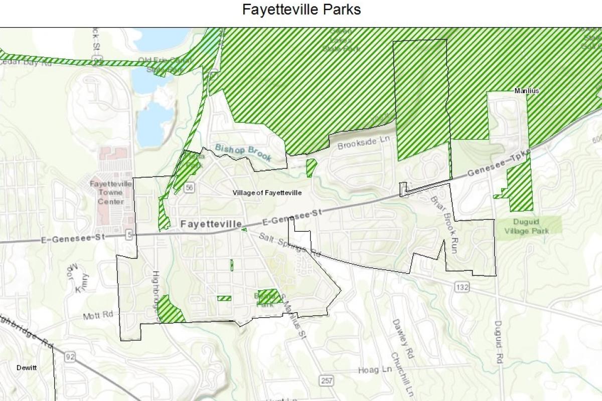 fayetteville parks map