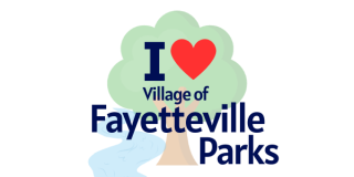 Image of tree stating I love Fayetteville Parks