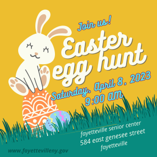 village easter egg hunt april 8th