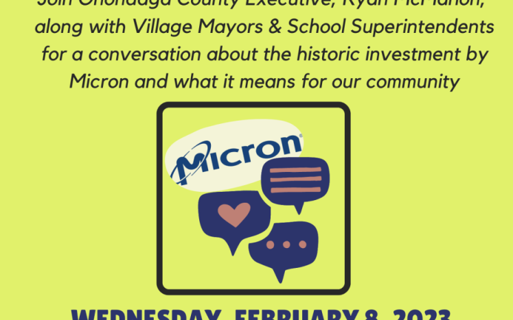 Micron Discussion with County Executive McMahon Feb 8 2023