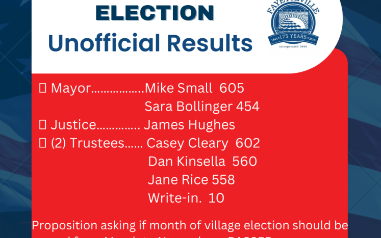 Village election results